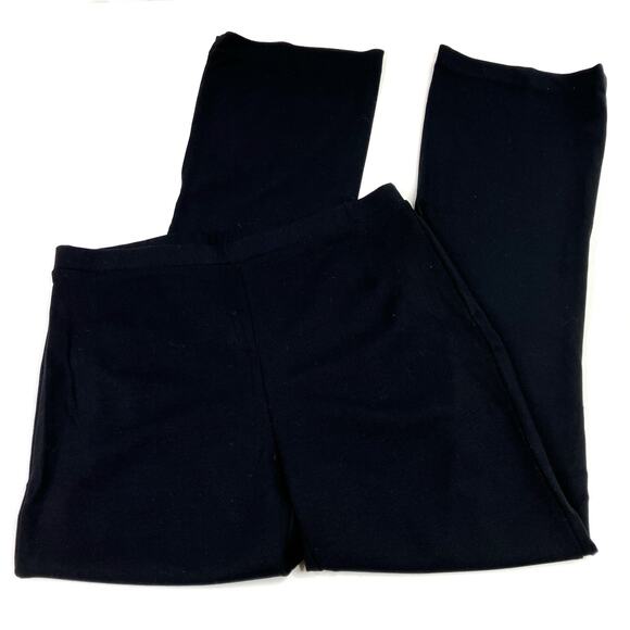 Chico's | Black Straight Leg Casual Pants Rayon Blend Chicos 1 Short/ US M SHORT - Picture 1 of 5